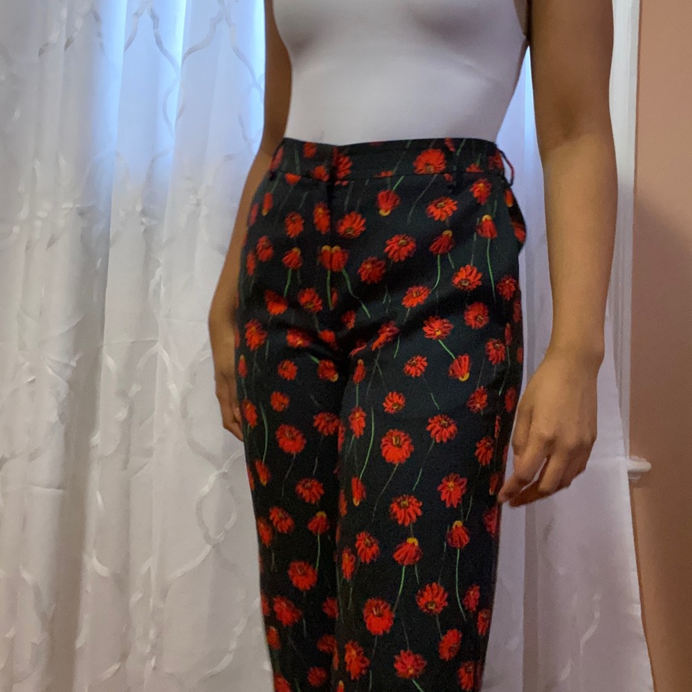 Flower Printed Pants